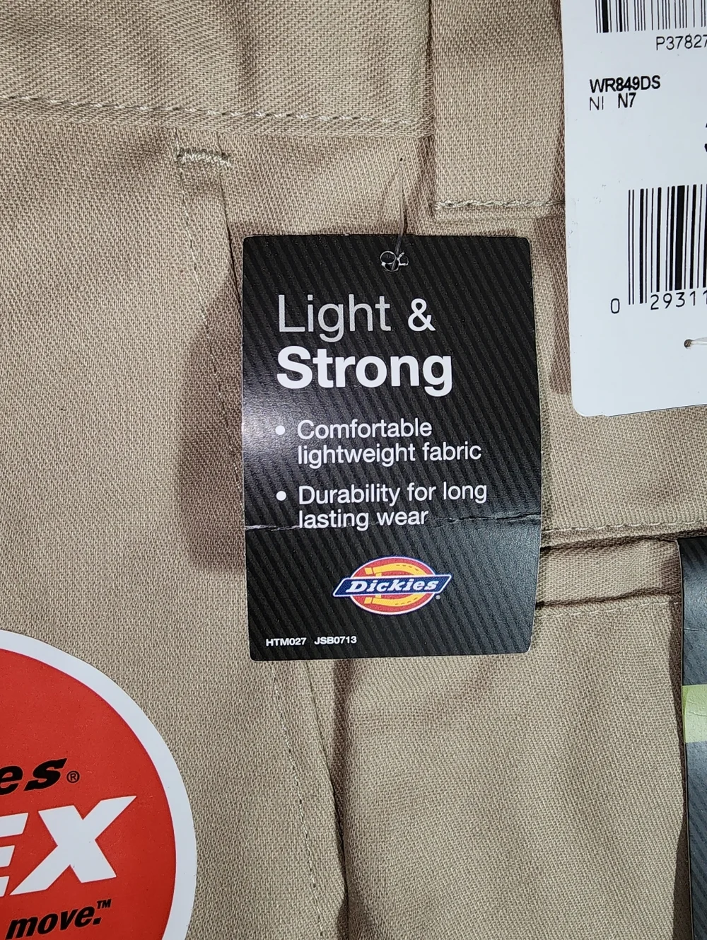 Dickies Shorts FLEX Stretch Work Shorts With a Cell Phone Pocket Khaki Size 38 - Picture 11 of 17